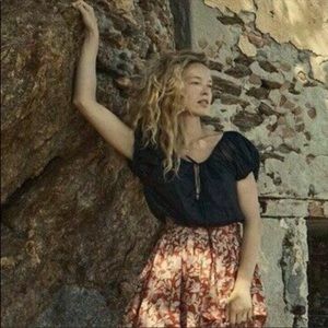 New Doen Black Hera Blouse